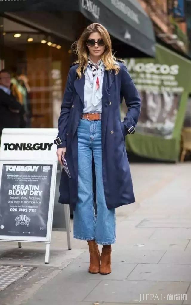 大衣配阔腿裤？街拍超好看好吗！