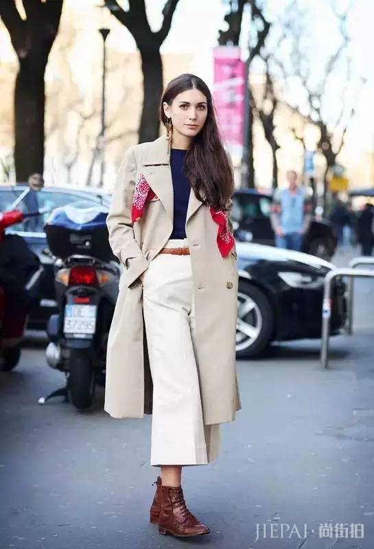 大衣配阔腿裤？街拍超好看好吗！