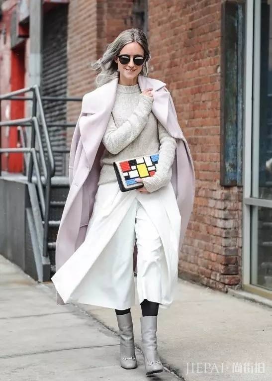 大衣配阔腿裤？街拍超好看好吗！