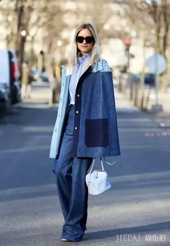 大衣配阔腿裤？街拍超好看好吗！