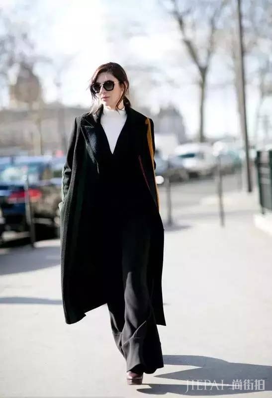 大衣配阔腿裤？街拍超好看好吗！