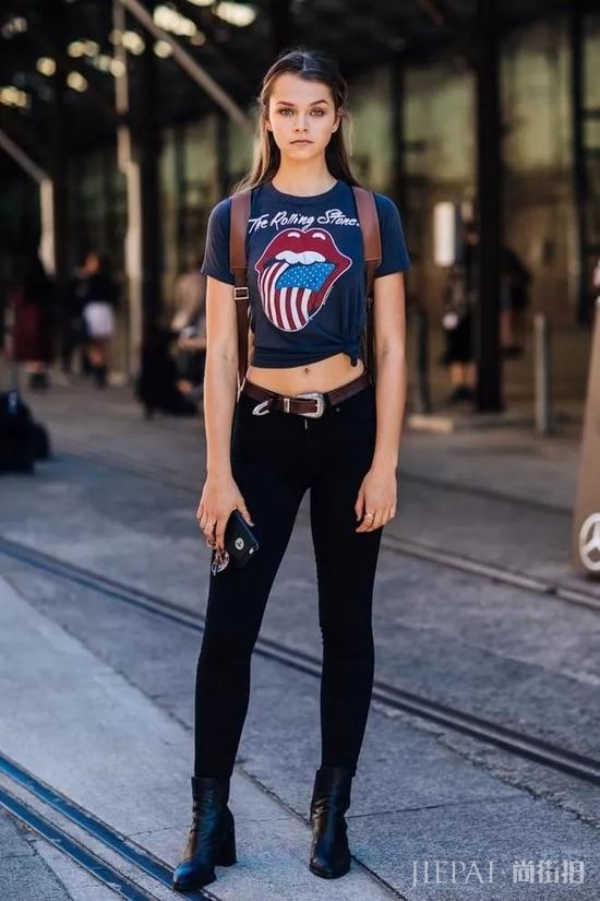 欧美街拍 裙子这样搭最好看