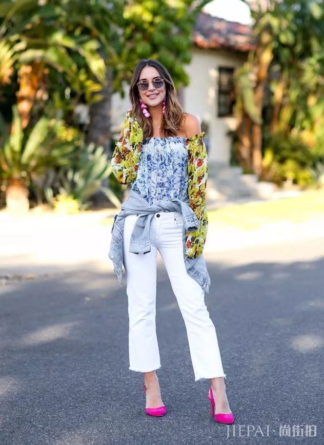 其实白裤子搭配对了比穿黑裤子更显瘦!