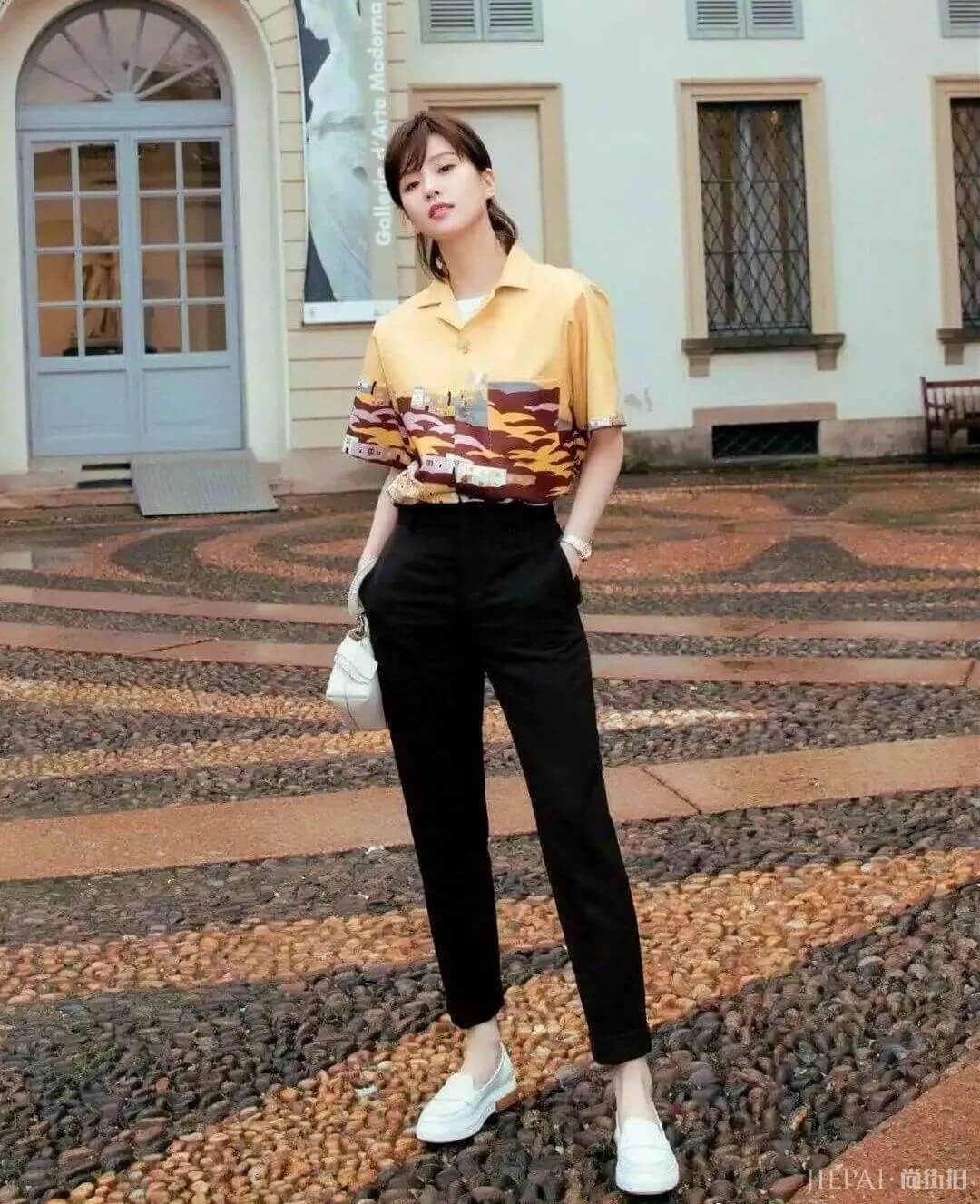阔腿裤搭配，夏季穿它很显瘦