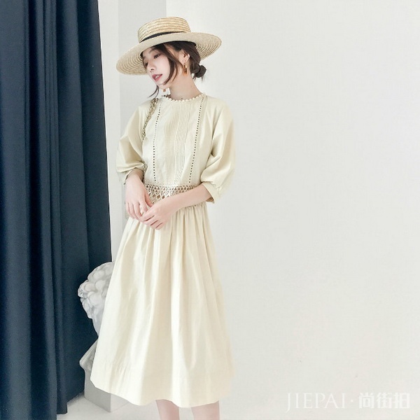 梨型身材挑连衣裙,下半身赘肉不见了