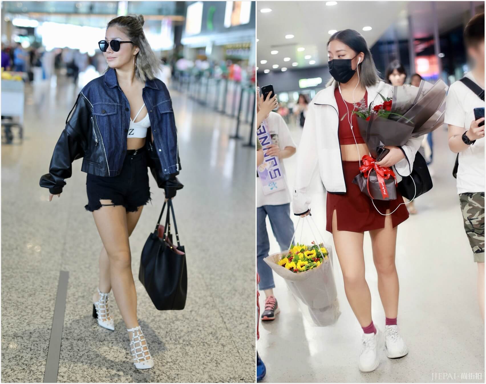 王菊真疯狂，短裤直接破到大腿根也敢穿，网友：做了明星无禁忌？