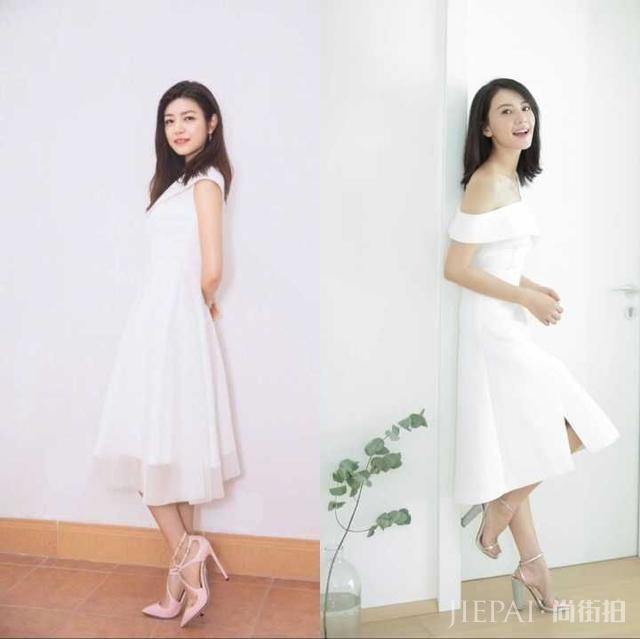 高圆圆不愧是“国民女神”!凭一双高跟鞋完胜同穿白裙的陈妍希!
