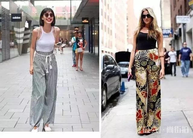 背心+阔腿裤，看欧美潮人夏天清凉时髦套路！