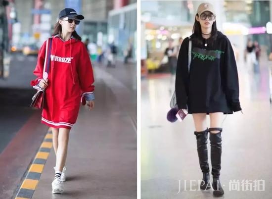 卫衣+裙子 秋天穿衣打扮的王炸组合！