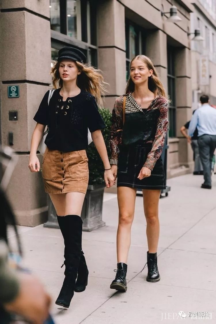 欧美街拍 看麻豆下班后的休闲穿搭