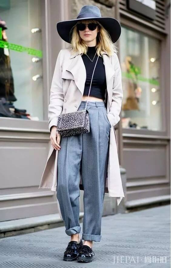 欧美街拍 秋天穿灰色才是真高级！