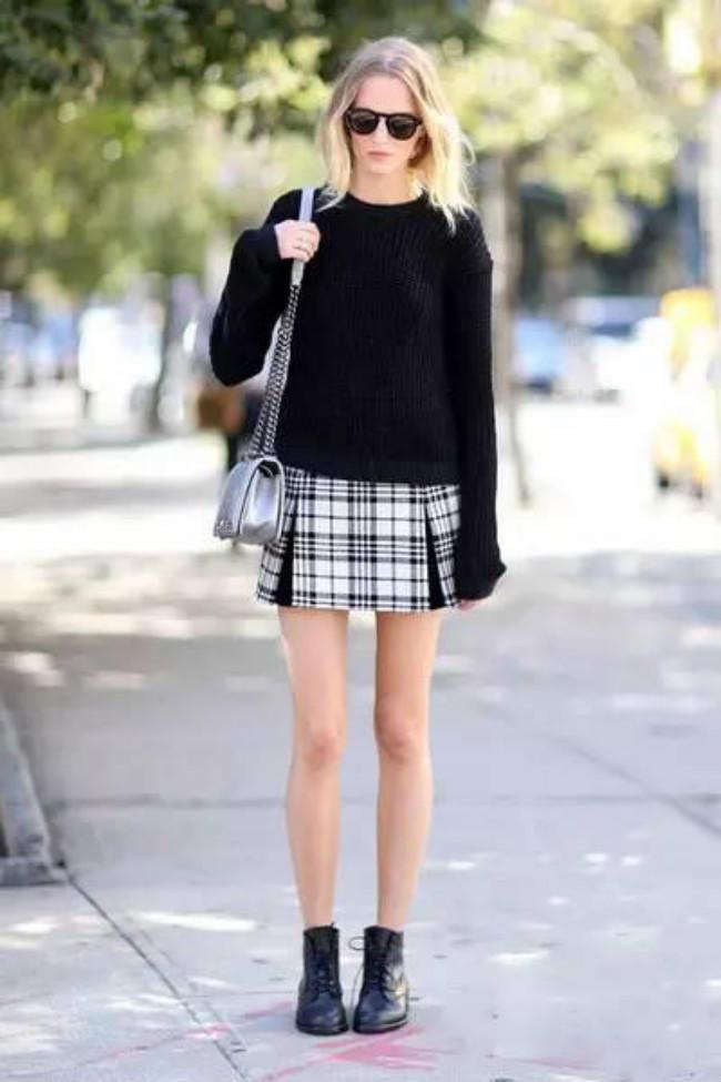 秋天怎么穿？这3种毛衣搭配什么裙子方案，飘逸有仙气