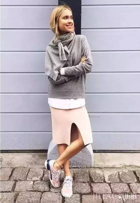 欧美街拍 秋天穿灰色才是真高级！