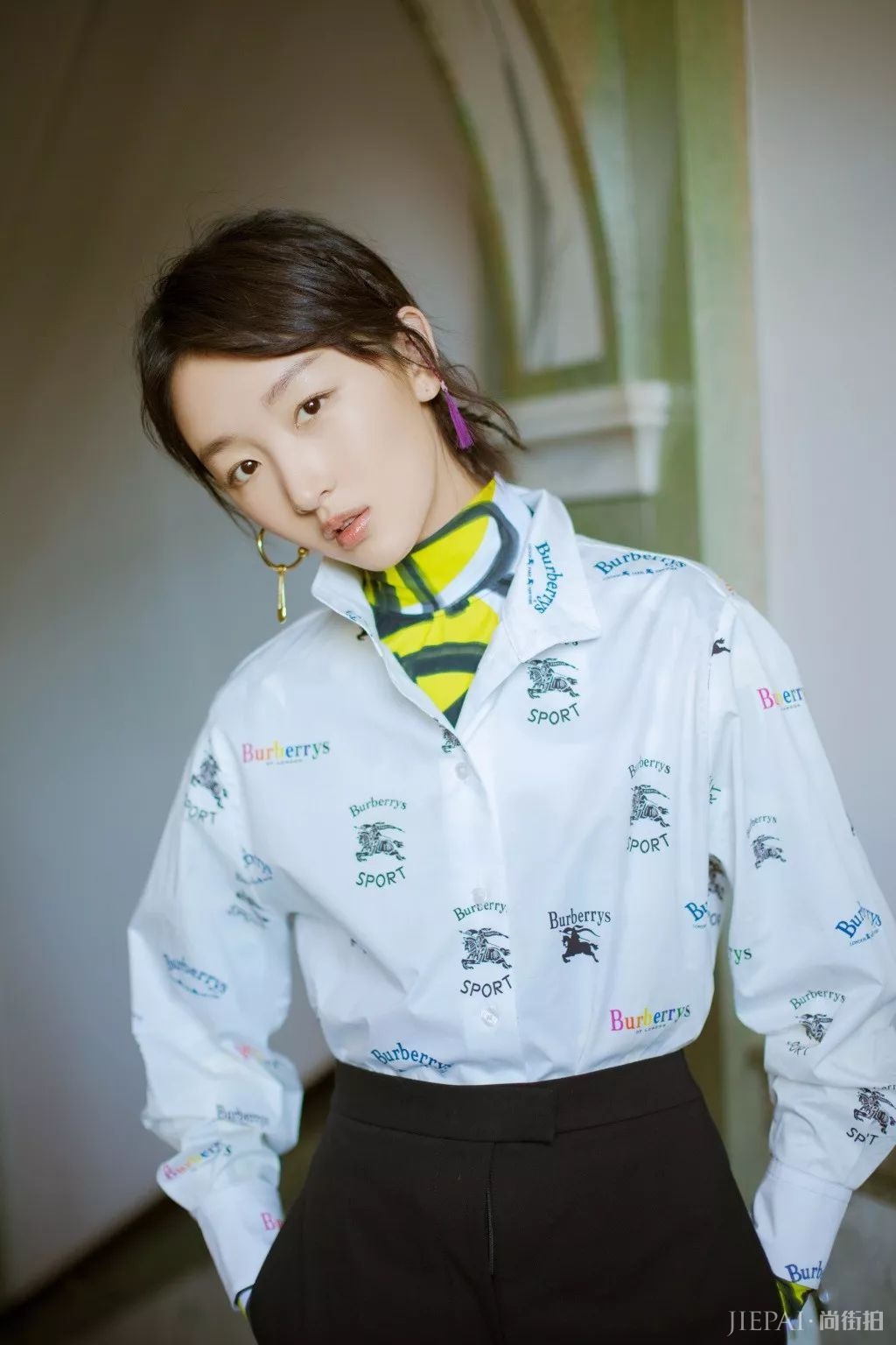 衬衣新穿法，换季不发愁