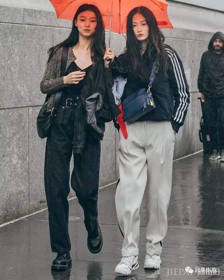 欧美街拍 看麻豆下班后的休闲穿搭