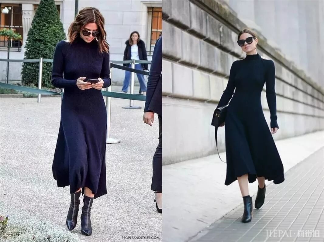 秋天这几款裙子美翻天， 高圆圆、刘雯早就穿起来了！