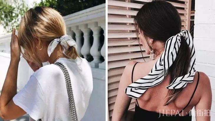 秋天就得搭配丝巾,丝巾的N种系法!