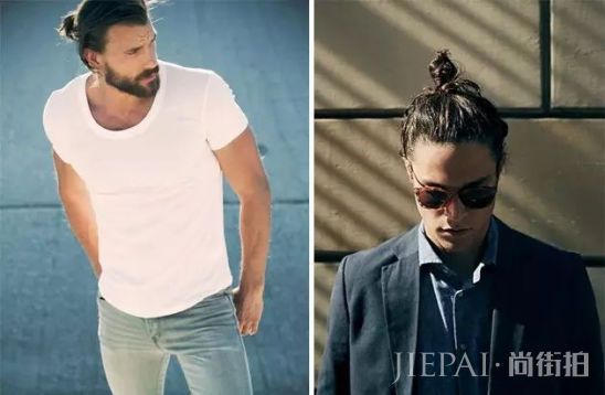 男士丸子头这样扎很MAN