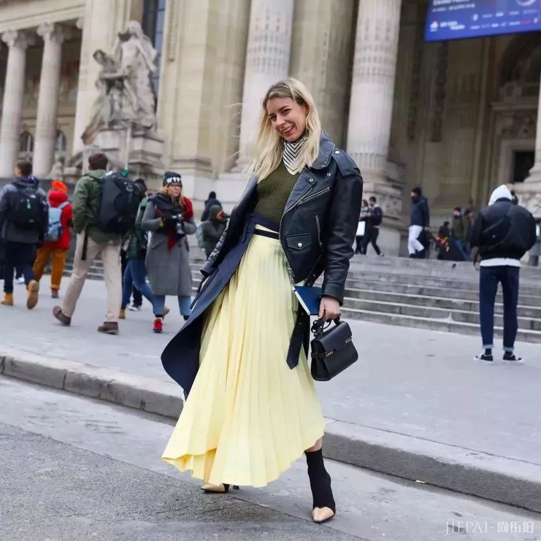 百褶裙显胖、显胯宽？学高圆圆不同身材不同穿法，时髦仙气还有范儿！