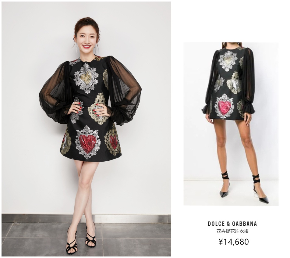 江疏影穿15000连衣裙清新甜美，吴谨言复古，你更喜欢哪种搭配