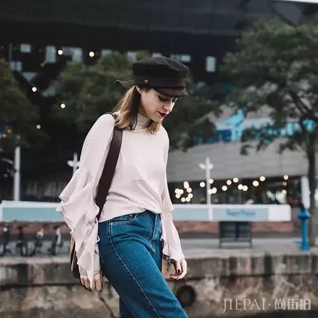 从邋遢妞儿到街拍达人,只不过一顶“帽子”的差距
