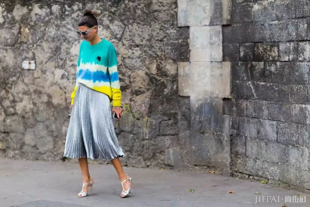 百褶裙显胖、显胯宽？学高圆圆不同身材不同穿法，时髦仙气还有范儿！
