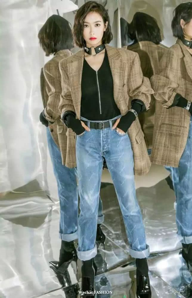 有“格”有调 看明星穿格纹西装示范级搭配