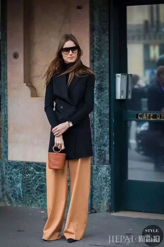 秋冬,大衣+阔腿裤,时髦温暖两不误!