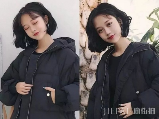 发型不用在意颜色 女生黑发也能美出天际