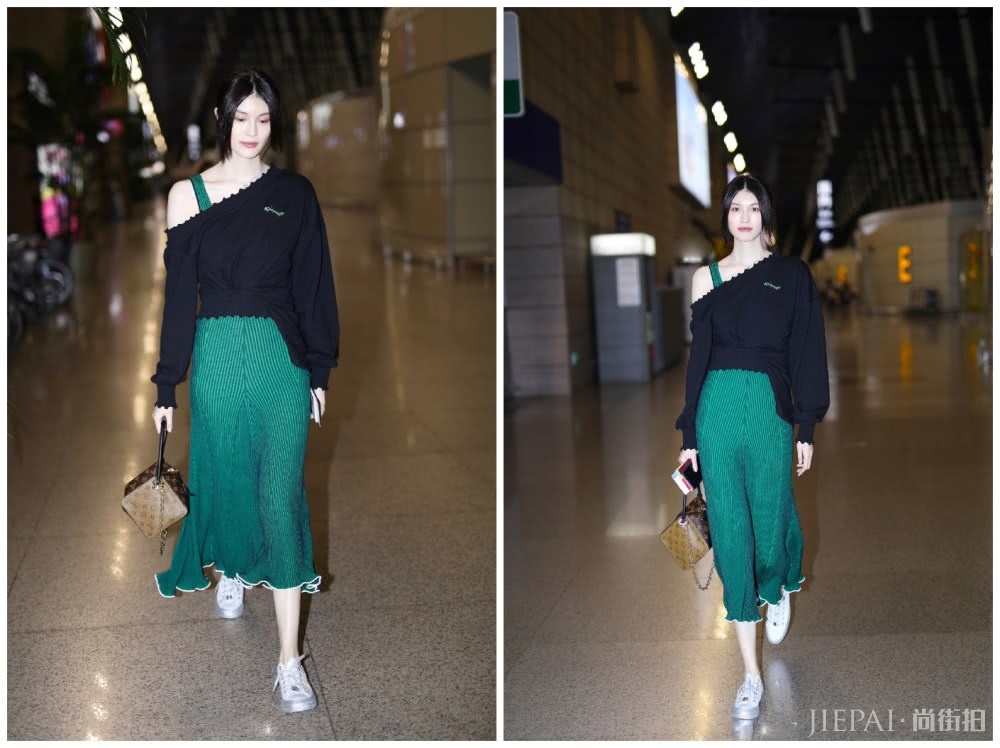 何穗与奚梦瑶同为超模,私服穿搭差别大