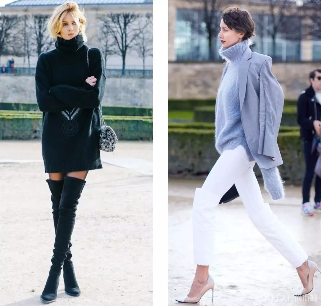 毛衣+半裙，毛衣+阔腿裤…保暖又时髦，从秋穿到冬的搭配！