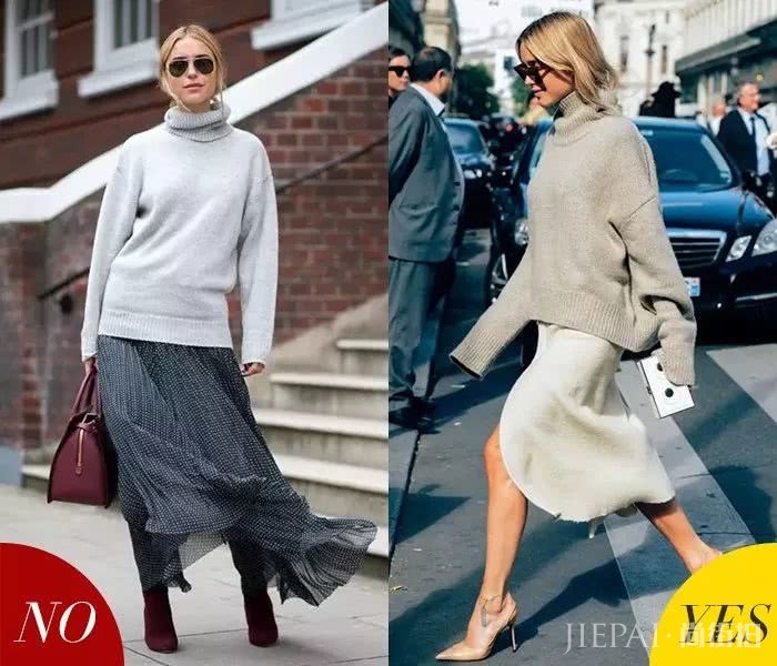 又到了穿毛衣的季节 配上一条半裙让你穿的更好看