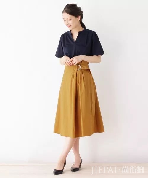 精选15款芥末黄裤装和裙子日系穿搭，用大地色系来打造秋日气息！