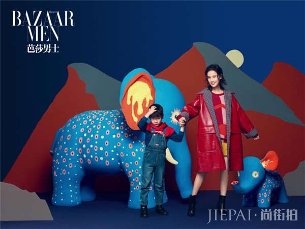 开启“丛林冒险”，黄圣依安迪登《芭莎男士》封面