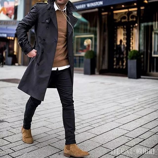 秋天的你可以更帅一点 穿上1件风衣就能变身型男
