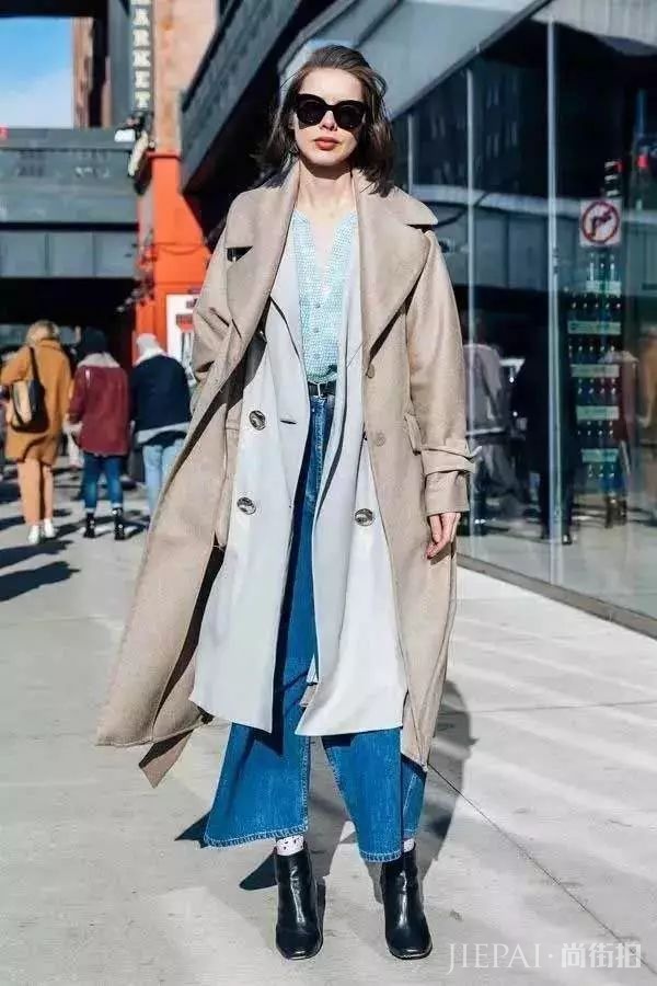 秋冬,大衣+阔腿裤,时髦温暖两不误!