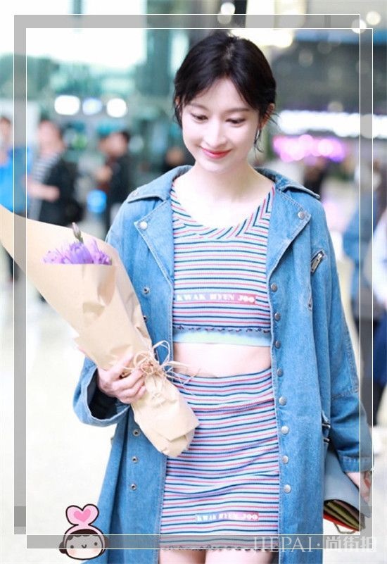 张俪为博眼球拼了！大冷天也要露腰秀腿！