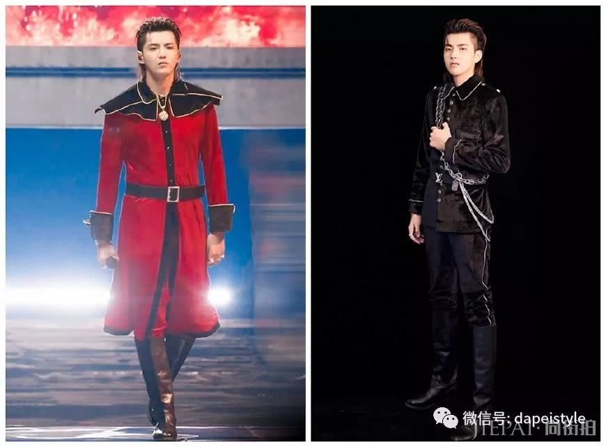 服装发型都不适合,被拍成“矮子乐”依然帅,吴亦凡是颜高没错了