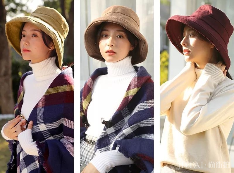 要想显脸小,帽子不可少