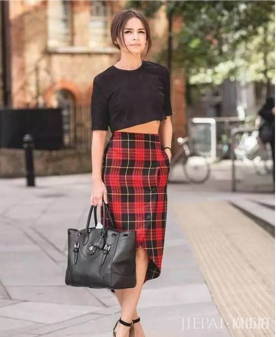 上衣越短越显瘦？欧美街拍告诉你想要显高时髦应该这样穿！