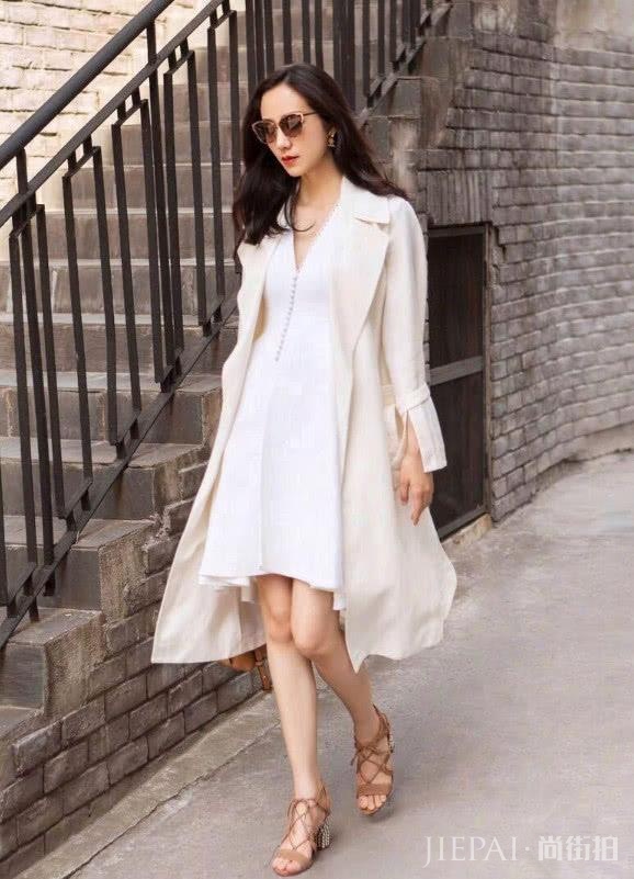 这可能是韩雪穿得最好看的衣服了，这么美的颜色又要成为流行色了