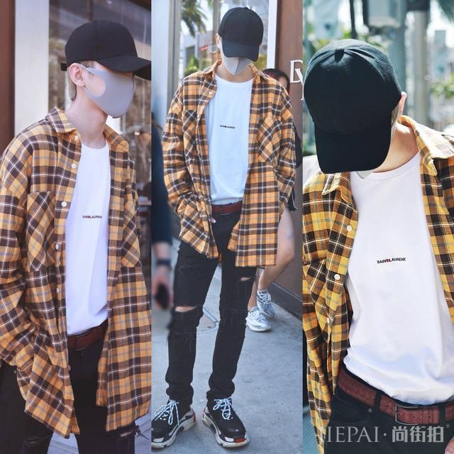 佛系直男程序员格子衬衫穿搭指南!