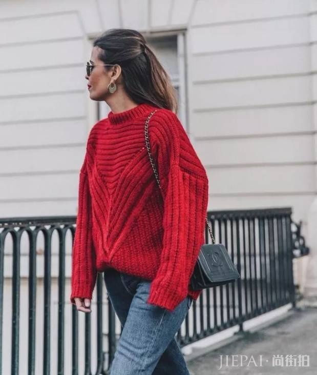 毛衣和牛仔裤怎么穿搭，照着宋佳刘雯的穿法走应该没错！