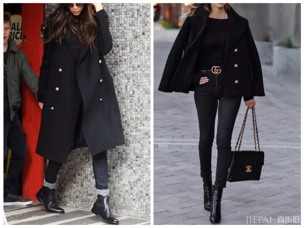 为什么黑色在秋冬这么受街头潮人欢迎？ 因为穿上显瘦效果明显哦
