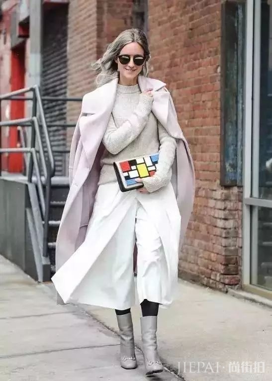 秋冬,大衣+阔腿裤,时髦温暖两不误!