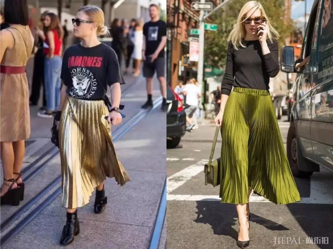 百褶裙显胖、显胯宽？学高圆圆不同身材不同穿法，时髦仙气还有范儿！