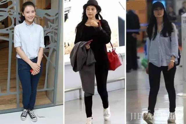 跟着明星学搭配，学高圆圆腿粗显瘦遮肉穿法！