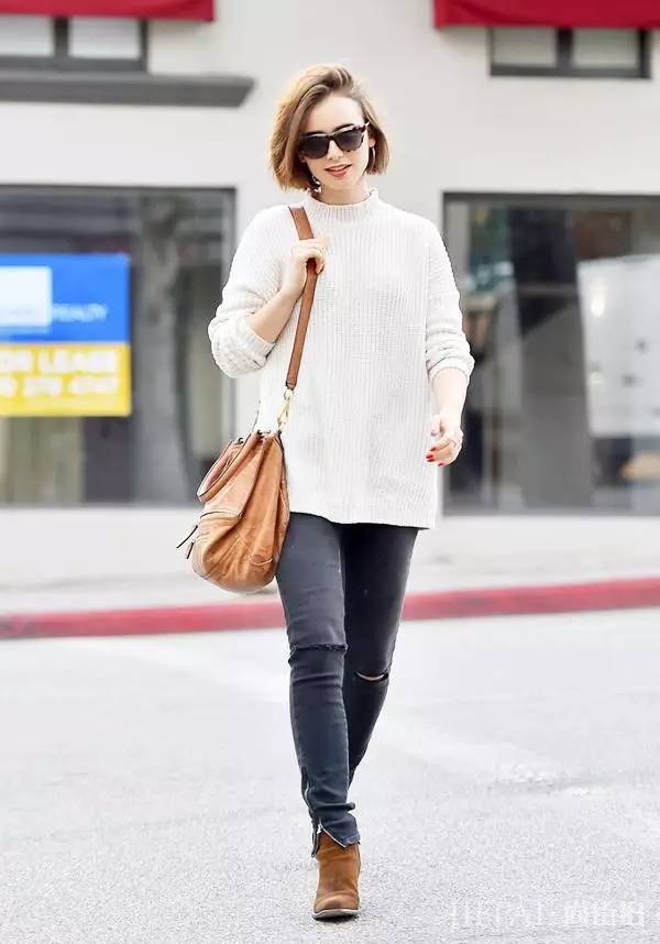 毛衣和牛仔裤怎么穿搭，照着宋佳刘雯的穿法走应该没错！