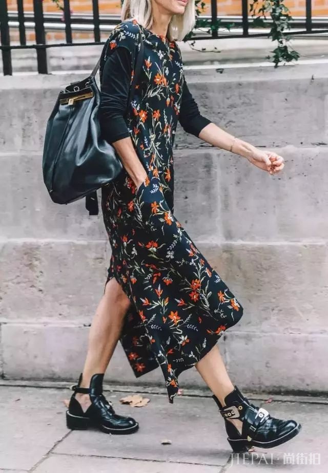 街头潮人告诉你 秋冬季度穿这6条裙子,美过一整年