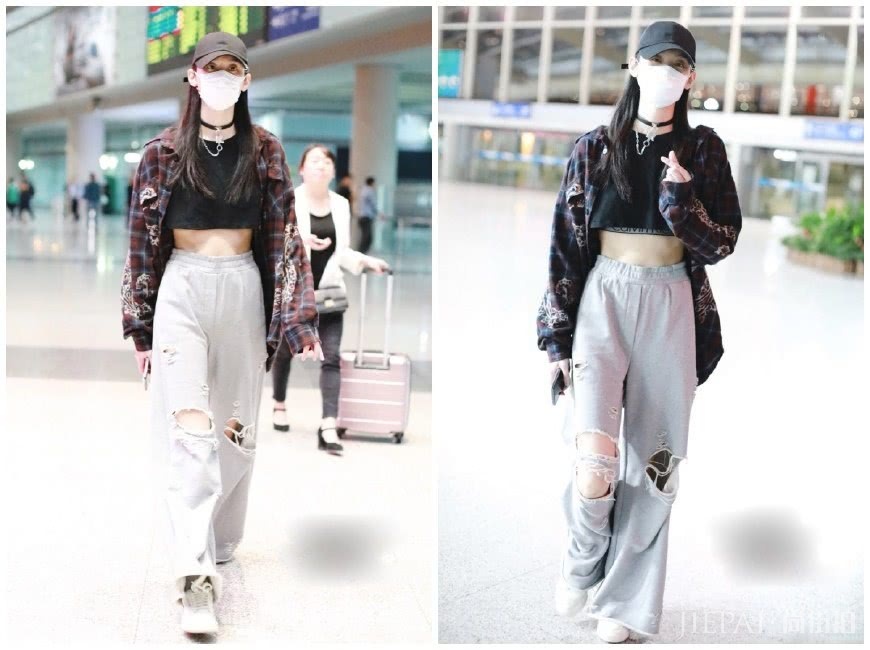 何穗与奚梦瑶同为超模,私服穿搭差别大